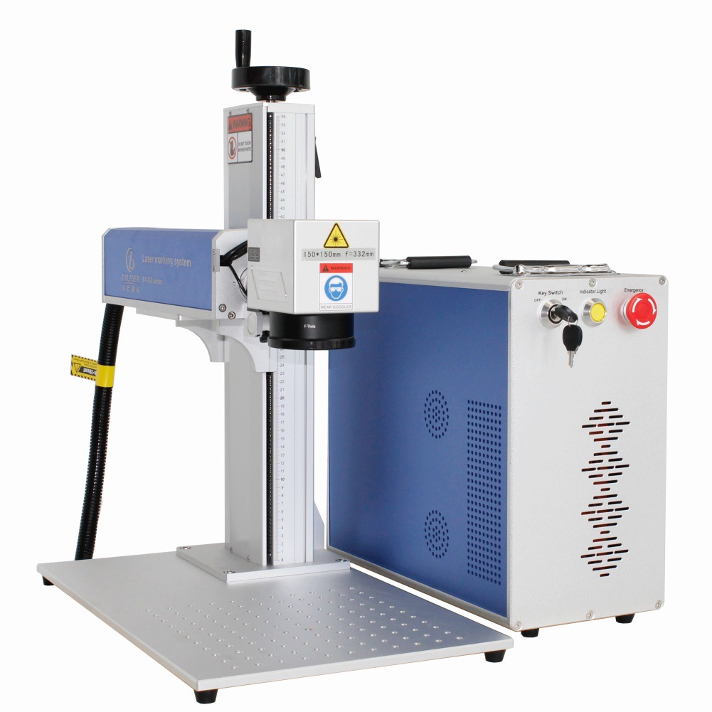 Máquina de marcado láser fabricante de máquina de grabado fibra transfronteriza marcado láser placa de identificación de metal grabado 100w200w marcado