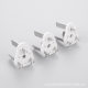 Injection molding copper national standard three-insert inner frame national standard three-insert bracket National Standard inner frame national standard power cord plug accessories