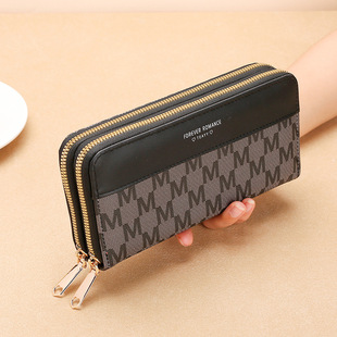 Long Wallet for Girls, Simple and Fashionable Zipper Bag for Mobile Phone Clutch, Large Capacity Wallet for Women, Wholesale Retro