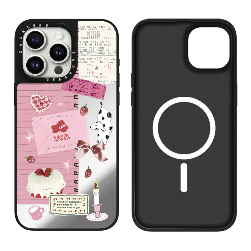 CASEスイートハートトレインroria携帯電話ケース iPhone16ProMax対応 Apple15カップル携帯電話ケース17|undefined