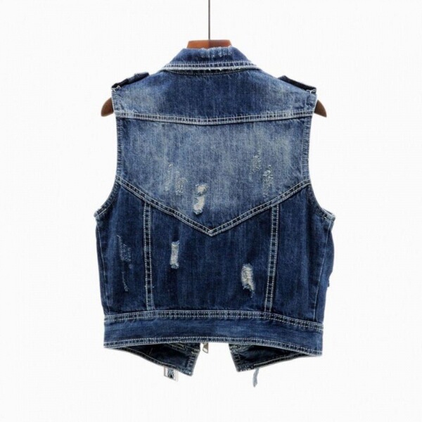 Denim autumn vest