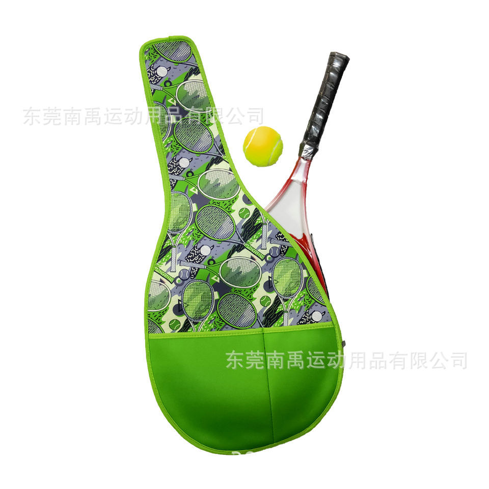 防水防尘氯丁橡胶球拍套 潜水料沙滩匹克球拍包 网球拍保护套