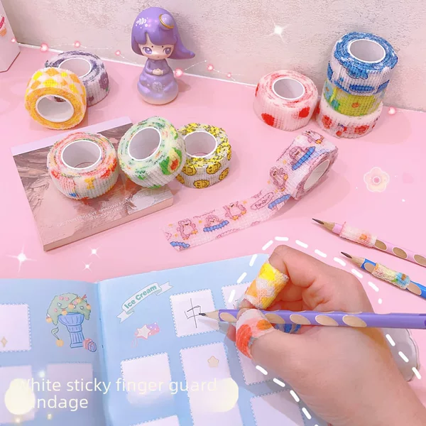 Students write finger protection bandage ins high-value cute finger bandage finger protection anti-abrasion hand self-adhesive finger protection artifact