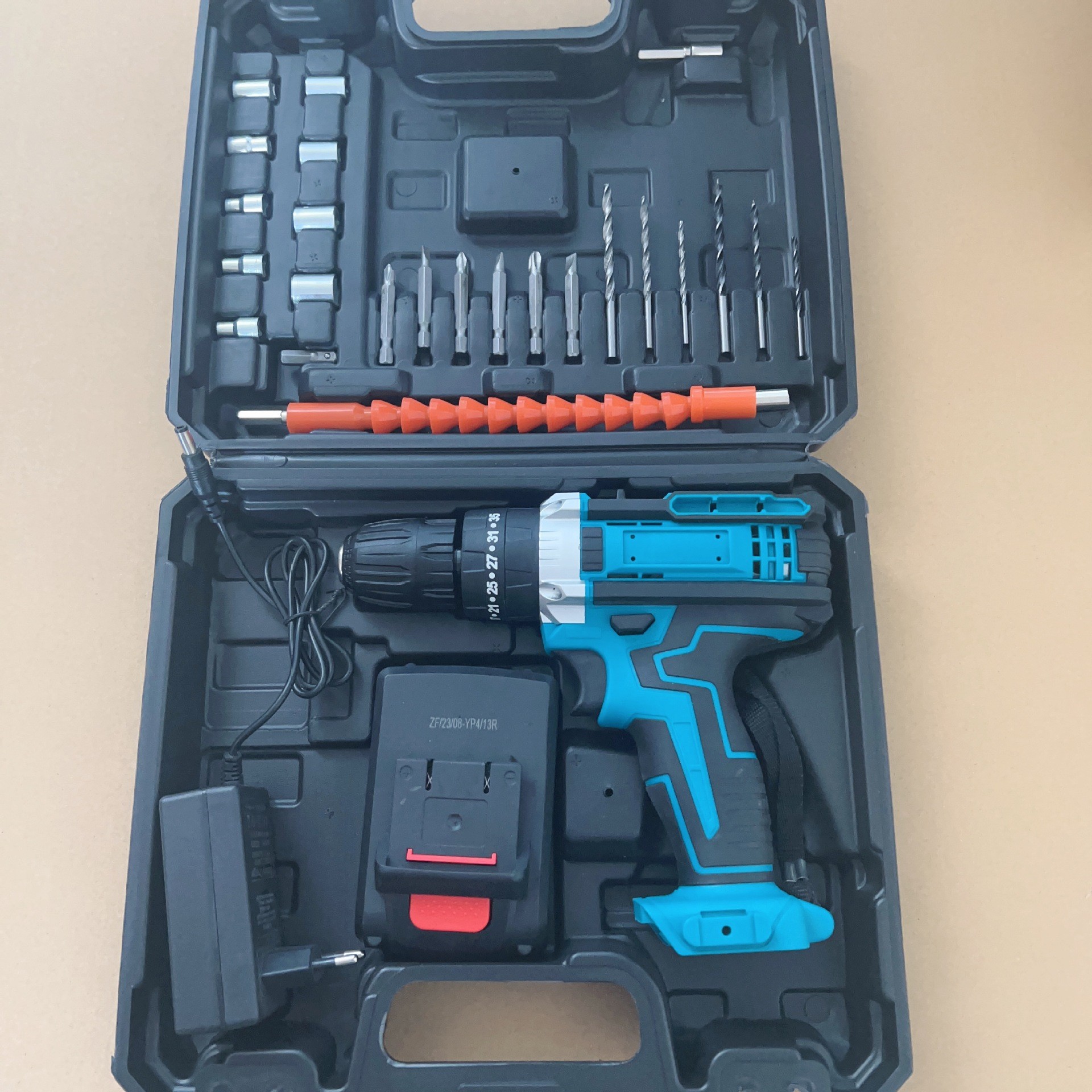 21v transfronterizo multifuncional taladro de litio conjunto de taladro de mano recargable comercio exterior taladro de impacto doméstico taladro de pistola al por mayor