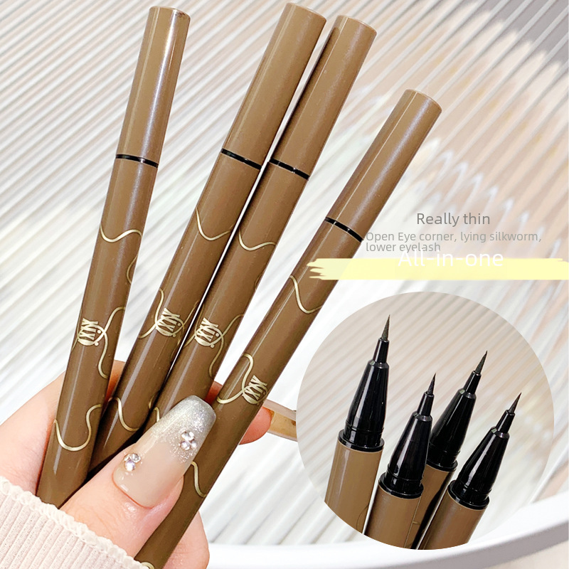 Xixi Slim Eyeliner Pen Has Low Saturation, Easy to Apply, Natural Color, Not Easy to Smudge, Whitening, Affordable for Students