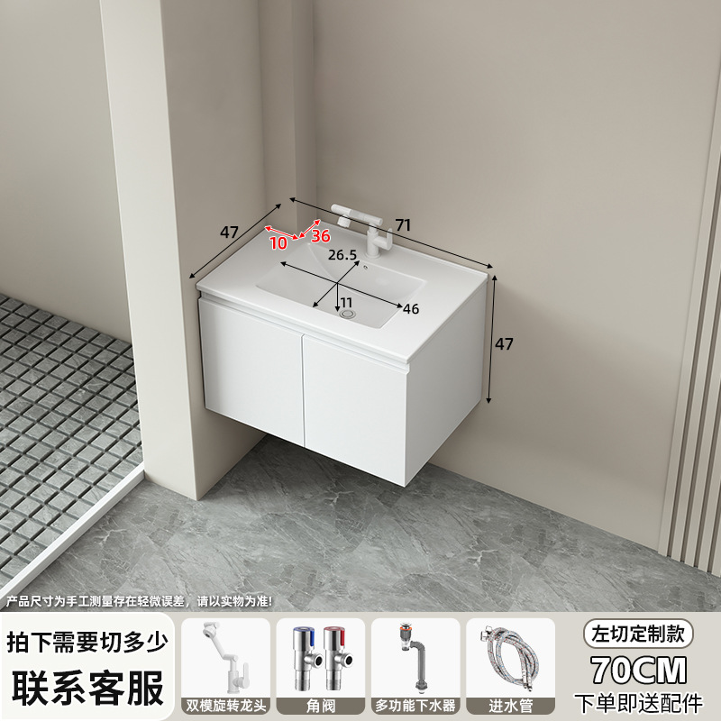 Ángulo cortado panal de abeja gabinete de baño cerámica integral lavabo de forma especial tamaño de inodoro envase lavabo de columna de tubo