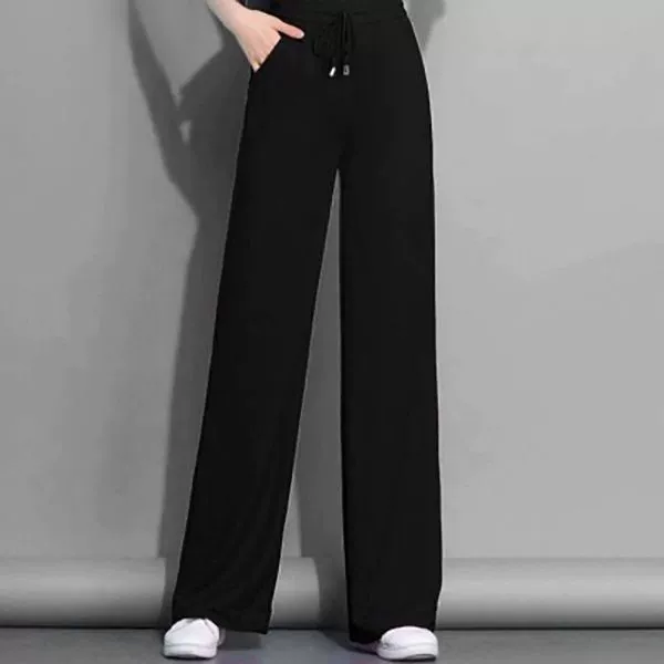 Хлопковые летние брюки, высокая талия, oversize, свободный прямой крой