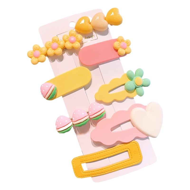 2023 horquilla de frutas para niños Nueva niña linda clip Chica clip flor horquilla accesorios para el cabello no lastiman el cabello