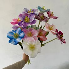 法式仿真花单枝翻瓣郁金香 家居餐桌装饰花卉3D打印假花绢花插花