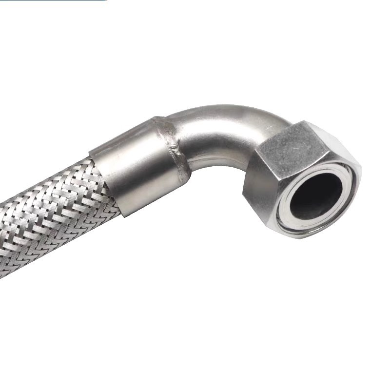 金属工业耐高温防爆高压6分水蒸汽304不锈钢波纹管软管钢丝编织管