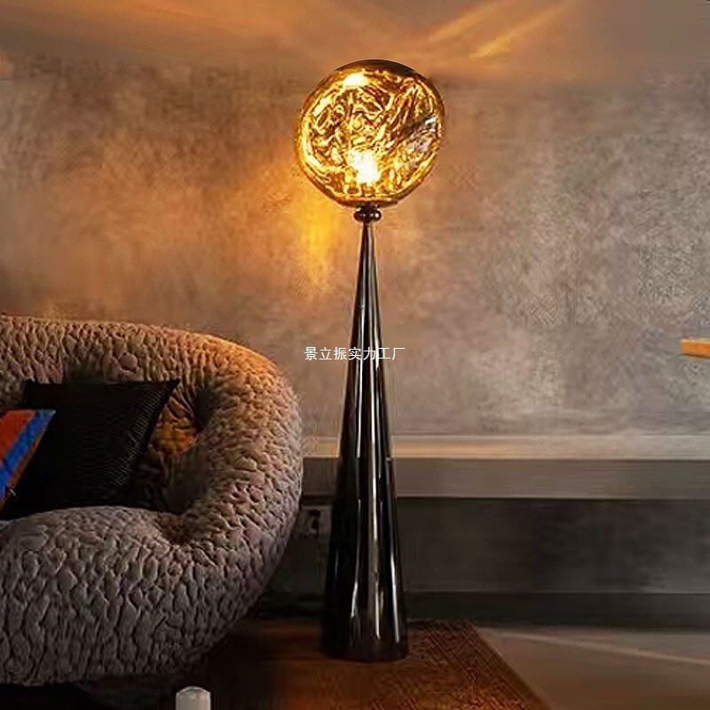 Italian Light Luxury Lava Floor Lamp for Living Room and Bedroom, Sofa Side Lamp, Designer Creative Artistic Atmosphere Standing Lamp