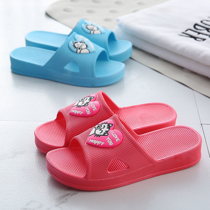New ladies height-increasing thick-soled slippers outdoor summer breathable non-slip slippers household bathroom slippers wholesale