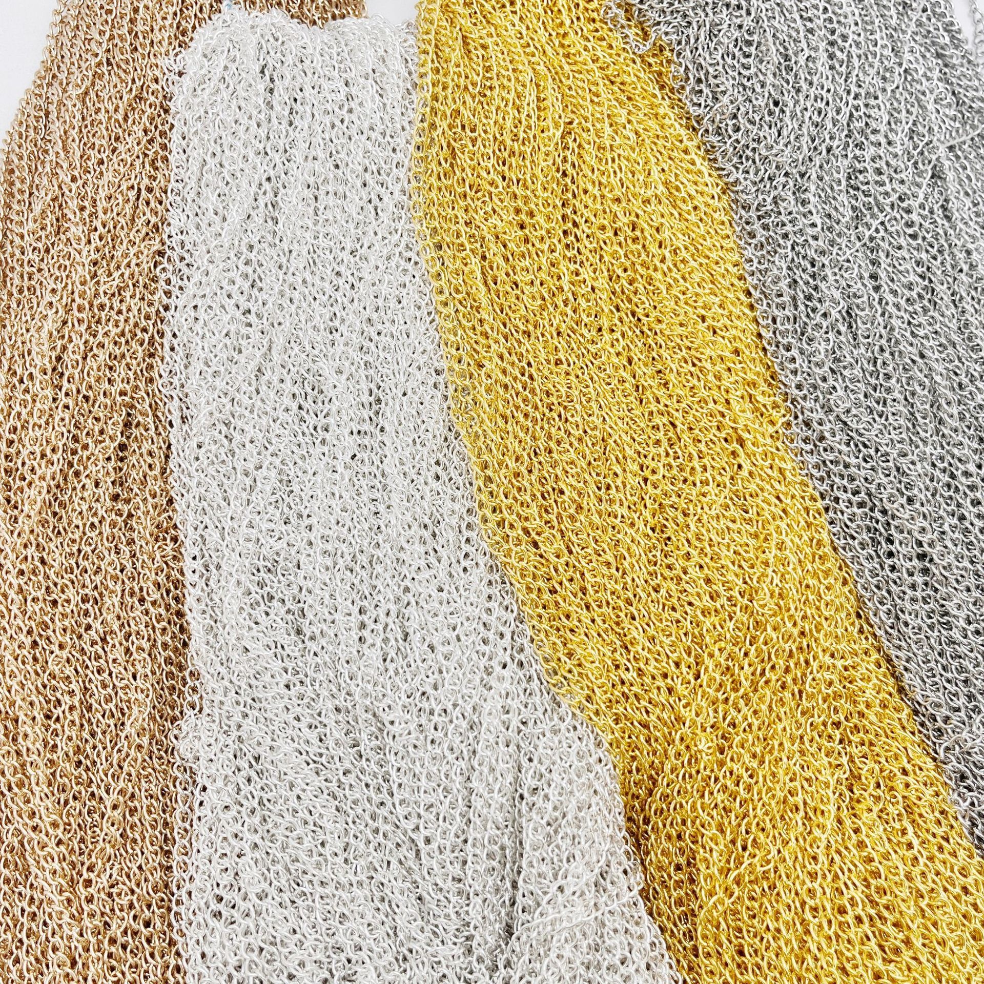 cadena de cifrado DIY collar pulsera orejas accesorios materiales cadena de metal cadena de cifrado cadena de extensión cadena de torsión al por mayor