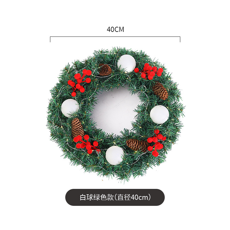 Amazon popular guirnalda de Navidad ratán 40/50/60cm decoración de Navidad Garland decoración escena diseño