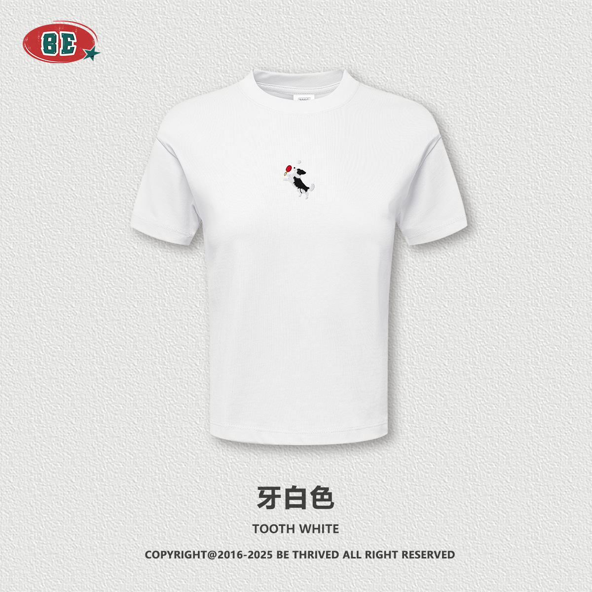 BE ropa de mujer | camiseta corta bordada de cachorro de marca de moda americana ski chica caliente falda corta con cordón de manga corta traje deportivo mujer