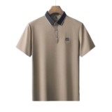 Летняя шелковая дышащая быстросохнущая тонкая футболка polo для отдыха, короткий рукав