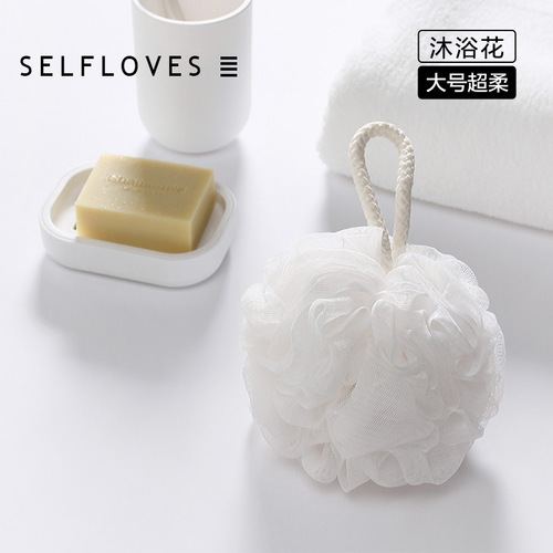 Large bath ball, bath towel, bath flower, bath ball, children's baby back rub, bath flower color sponge, soft 60g