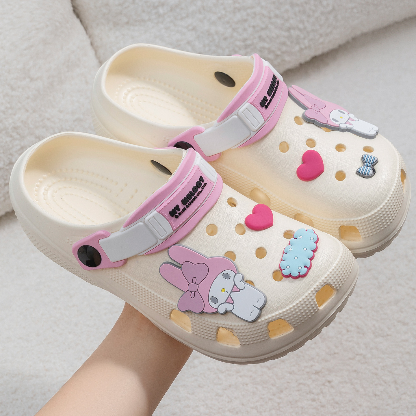 Lidani Melody Girls' Clogs Kidsren's Summer Outer Wear Girls' Beach Shoes Non-Slip Eva Small Size Sandals