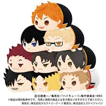 TJ【日谷正版现货】  排球少年趴趴迷你毛绒挂件盲盒二次元动漫