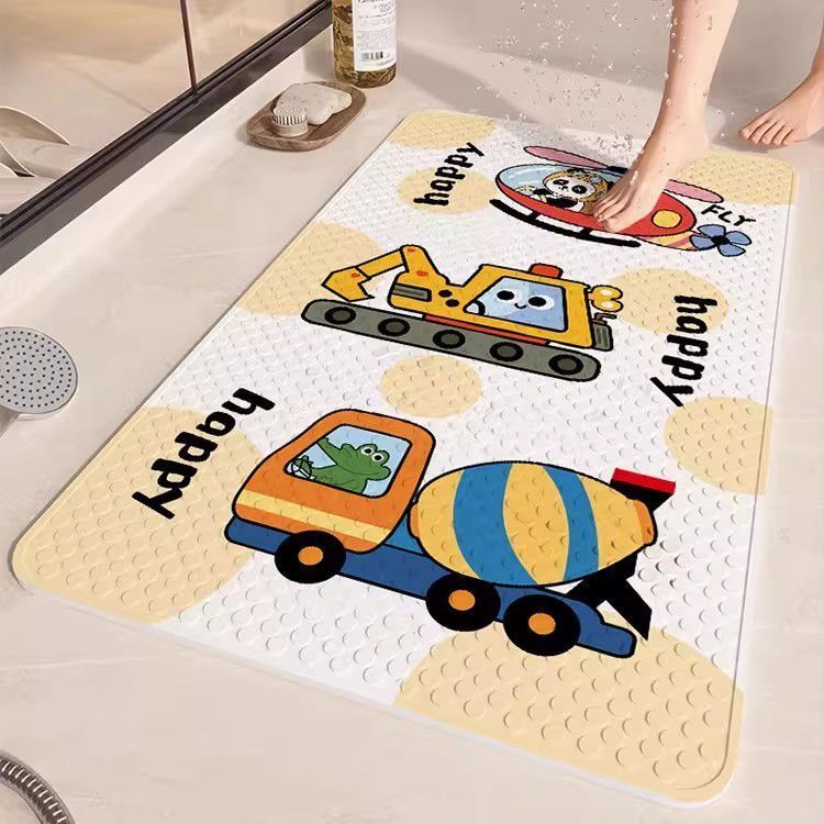 Bathroom anti-slip mat for children, shower room baby bath anti-fall waterproof mat, toilet bathroom suction cup foot mat