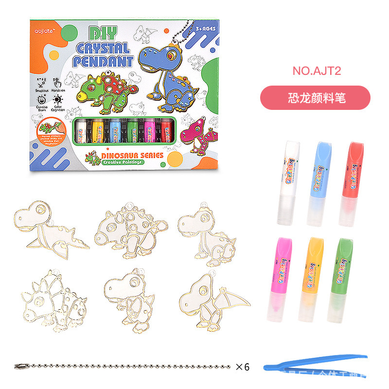 Colgante de Pintura de Gel DIY Plástico Graffiti para Niños image 9