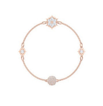마그네틱 로즈 골드 눈송이 팔찌