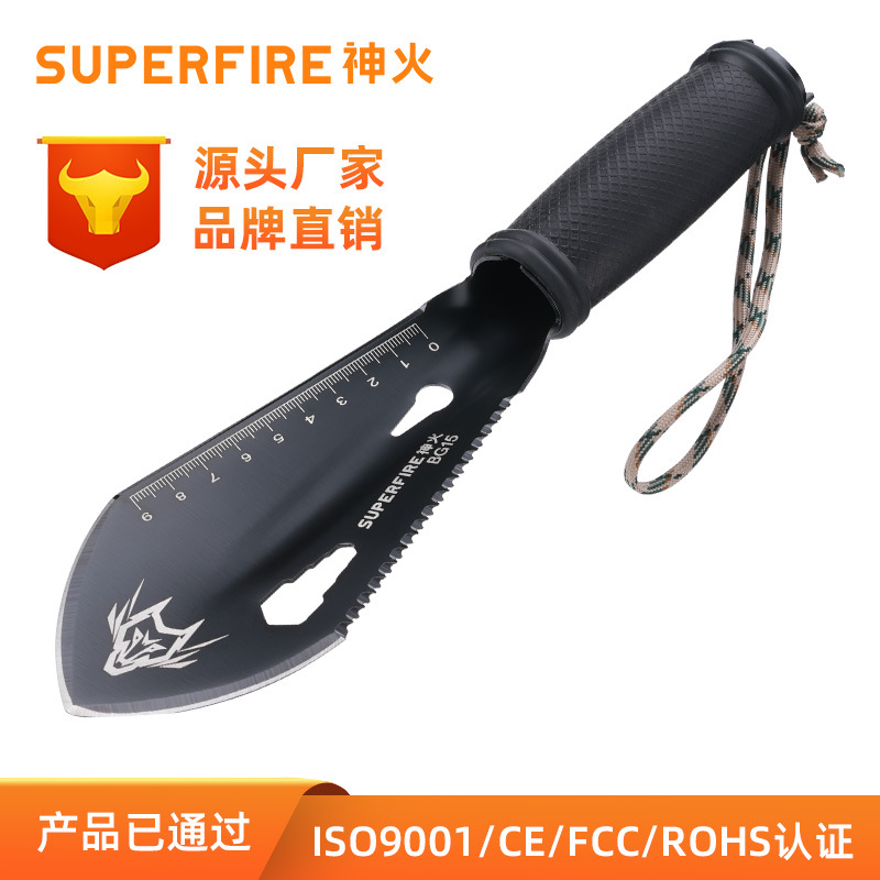 Shenfu camping multifuncional ingeniero pala herramientas para suministros al aire libre equipos de hierro de aluminio de acero cuchillo de aluminio resistente a la corrosión BG15