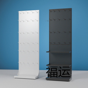 Multifunctional Factory Supermarket Shelf Display Rack with Hooks, Direct Hair Mobile Hole Board Metal Sub-Layer Board