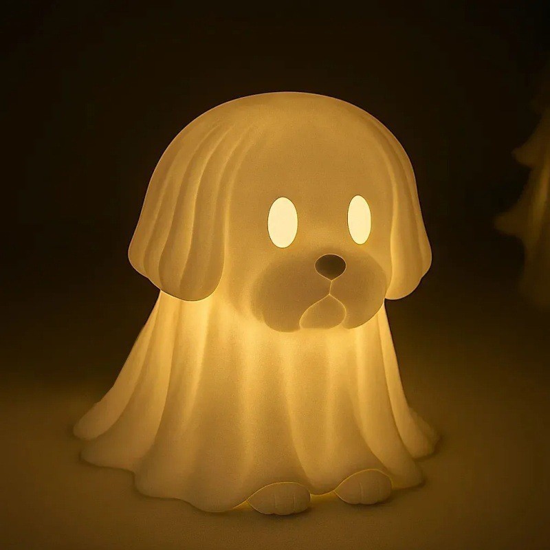 家居跨境2025Dachshund Ghost Lamp腊肠犬幽灵灯万圣节幽灵灯摆件|undefined