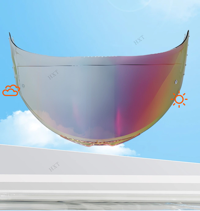 V14 helmet visor, compatible with Revenge 2, Rapide Pro, and Targo helmets; color-changing helmet accessory