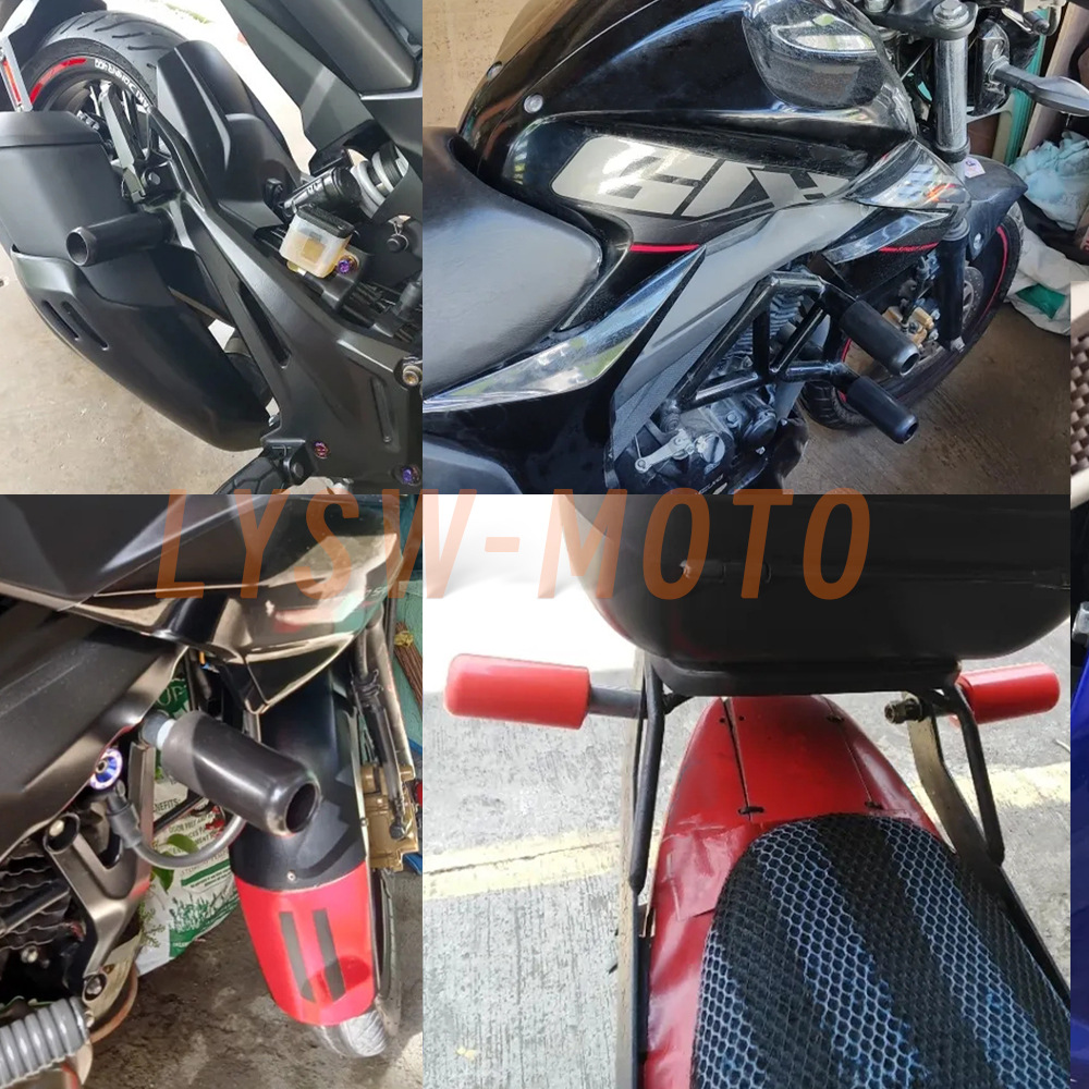Motocicleta universal modificación anti-caída palo adecuado para Yamaha Suzuki Honda Kawasaki plástico anti-instalación piezas de manga protectora
