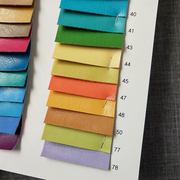 毛底PVC皮革R64纹亮面平纹箱包手袋装饰包装革材料L1937荔枝纹