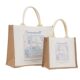 Linen Bag Customized Fashionable and Environmentally Friendly Jute Linen Lunch Shopping Gift Bag Canvas Bag Handbag with Printable Logo