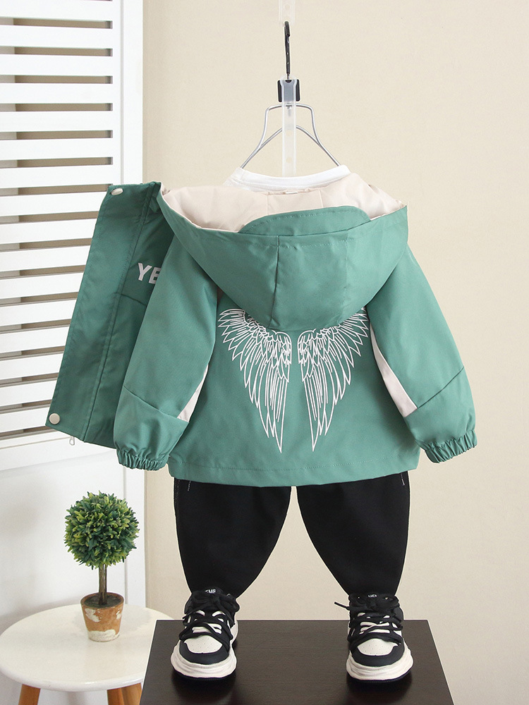 6348 Chaqueta de otoño para niños 2025 primavera y otoño nuevos niños estilo coreano chaqueta hermosa ropa de carga para bebés