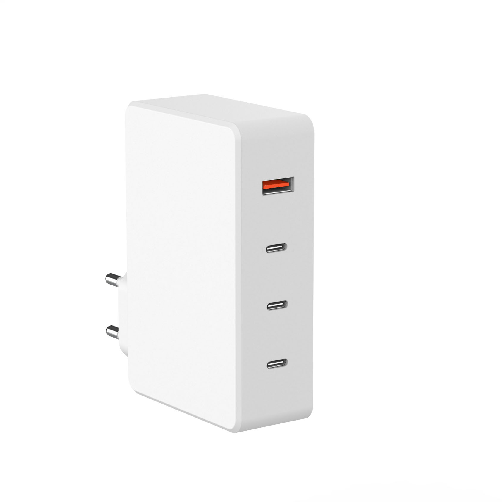 2023新款大功率148W氮化镓gan四口3C1A多设备快充充电器