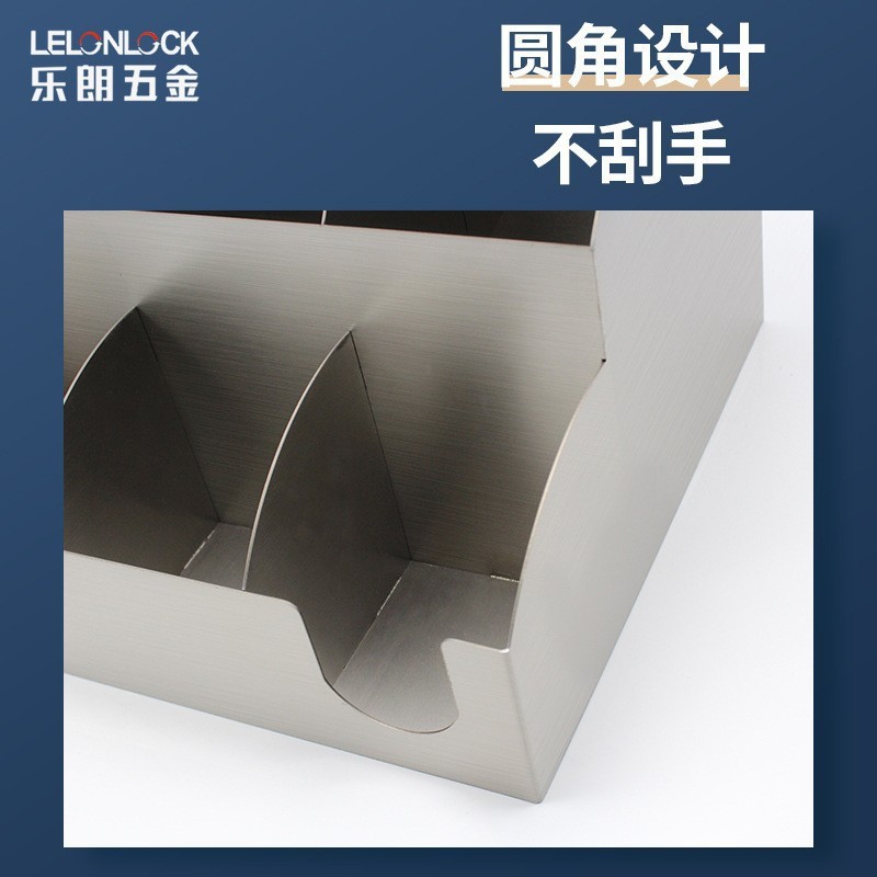 Acero inoxidable bar comercial estante de almacenamiento tres capas nueve grados tienda de té de leche taza de papel taza de taza de café estante de almacenamiento