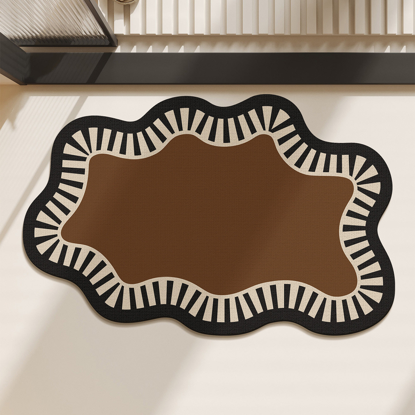 Luz de lujo alfombra de barro de diatomeas puerta de baño doméstico absorción de agua secado rápido fácil de cuidar alfombra antideslizante inodoro