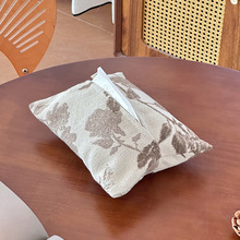 中式中古风餐厅布艺纸巾盒高级感纸巾套客厅茶几抽纸盒高档艺术感