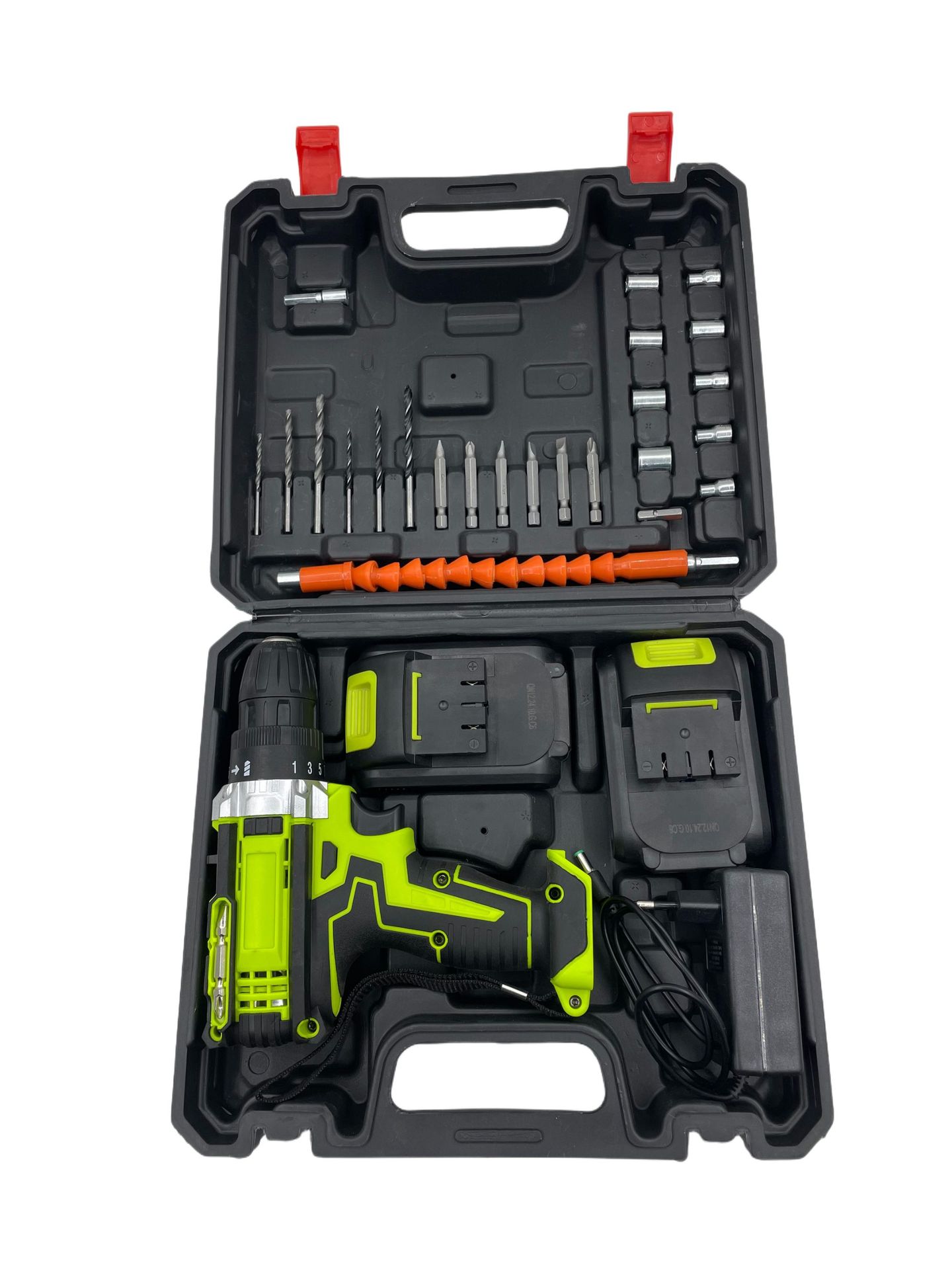 Fábrica directa transfronteriza venta caliente taladro eléctrico de impacto 21V taladro eléctrico de doble velocidad destornillador eléctrico conjunto de herramientas eléctricas