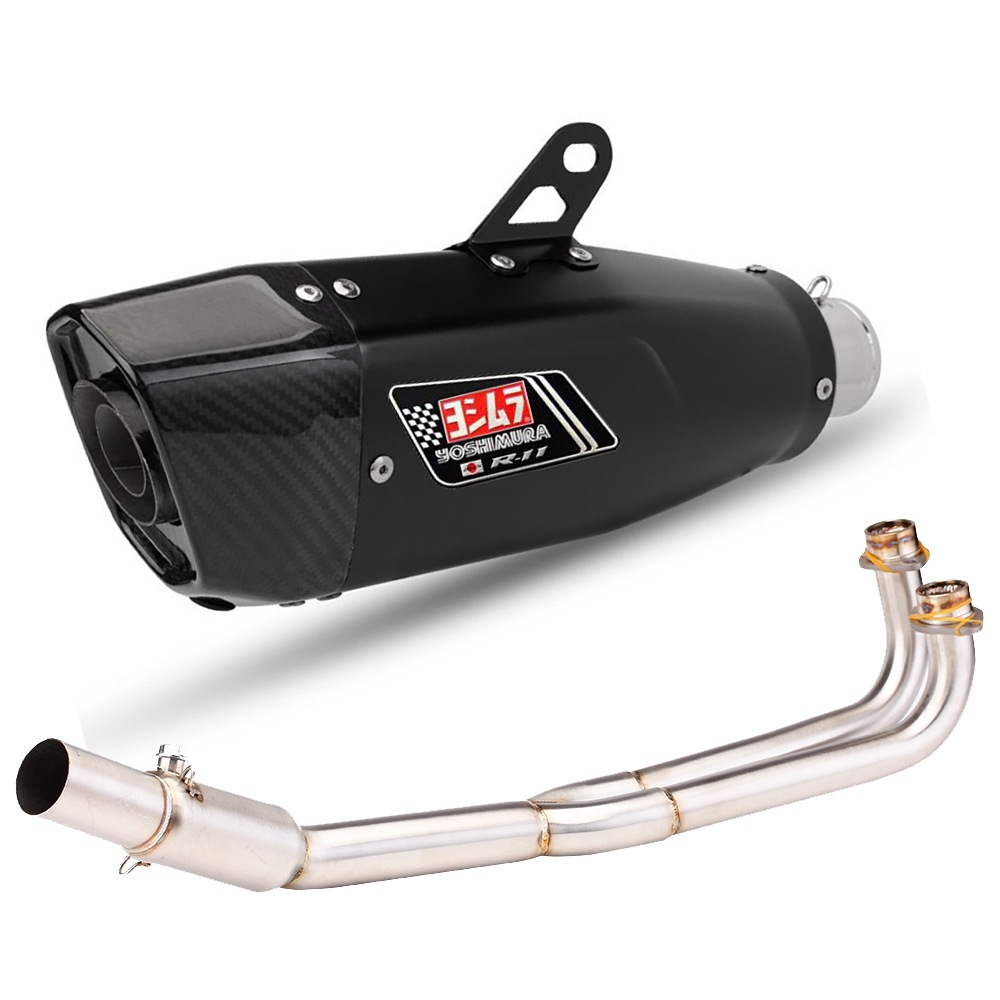 Motorcycle Modified Exhaust Pipe Stainless Steel Front Section Scorpio Exhaust Pipe Full Section Suitable for Guangyang Kymco Ak550