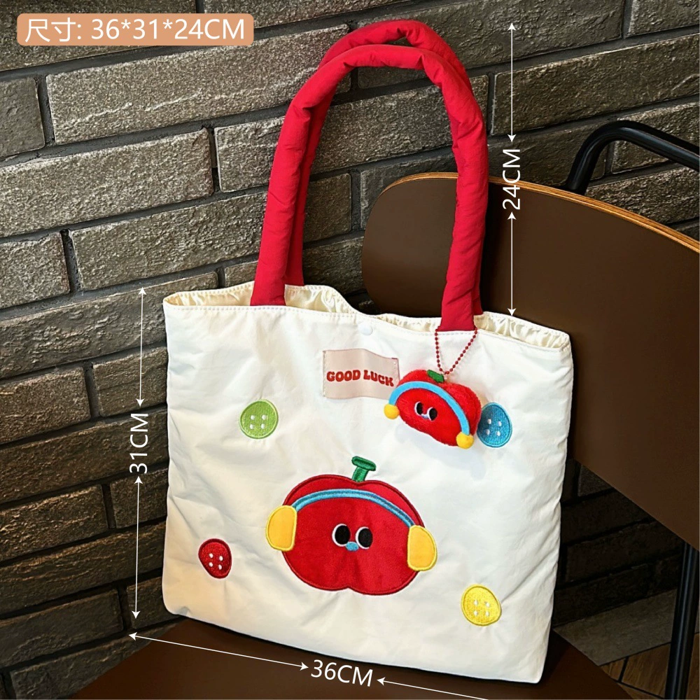 Сумка через одно плечо из льна, вышенная летняя tote, вместительная лёгкая 0,12 кг
