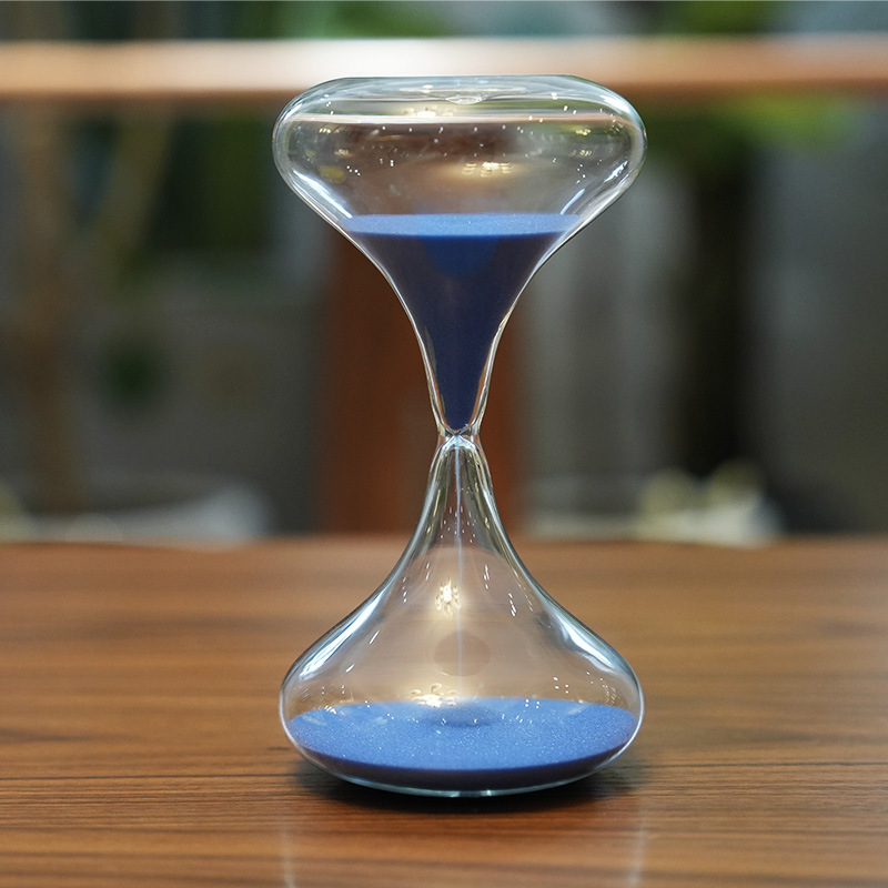 30 minutos reloj de arena de vidrio personalidad reloj de arena del hogar decoración de escritorio fábrica al por mayor image 3