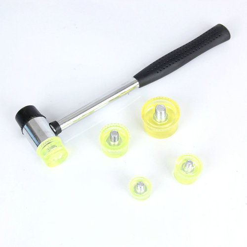 Rubber Installation Hammer, Detachable Double-Head Installation Hammer, Glass Hammer, Rubber Skin Hammer, Steel Pipe Handle Installation Hammer
