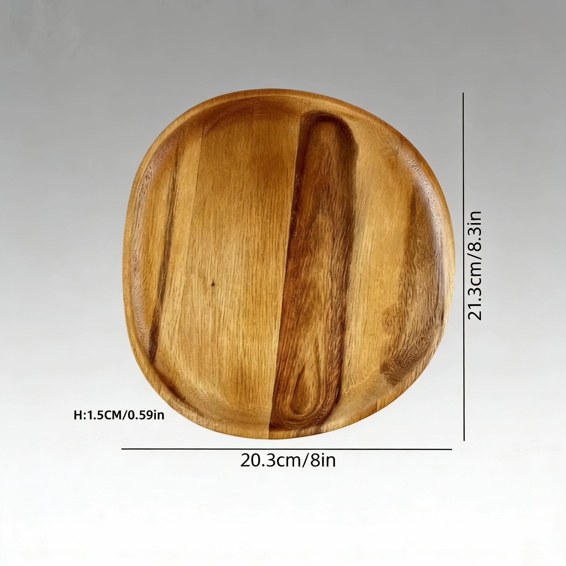Bandeja de comedor de madera maciza transfronteriza, bandeja de té de madera de Xiangsi, juego de té, bandeja de madera, bandeja de postres para el hogar, puesto rectangular, plato grande