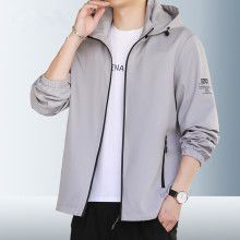 男士风衣春秋季新款时尚休闲运动衣连帽开衫外套男装夹克年轻百搭