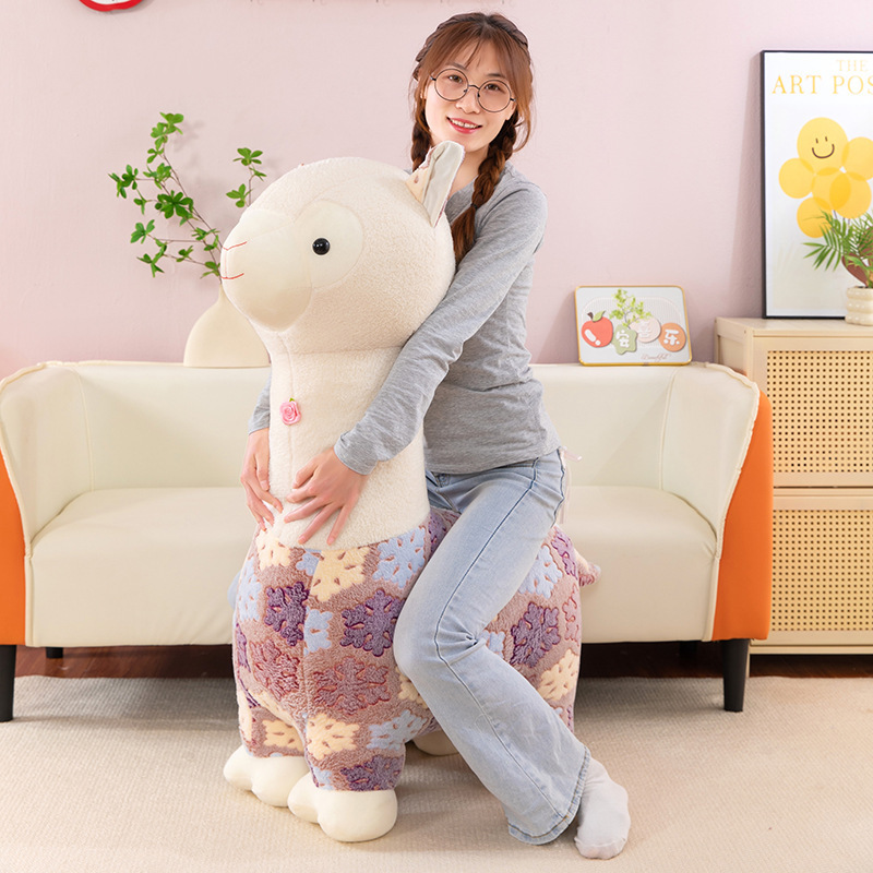 Internet Celebrity Snowflake Little Alpaca Plush Doll Super Soft Baby Toy Cloth Doll Baby Coaxing Artifact Birthday Gift