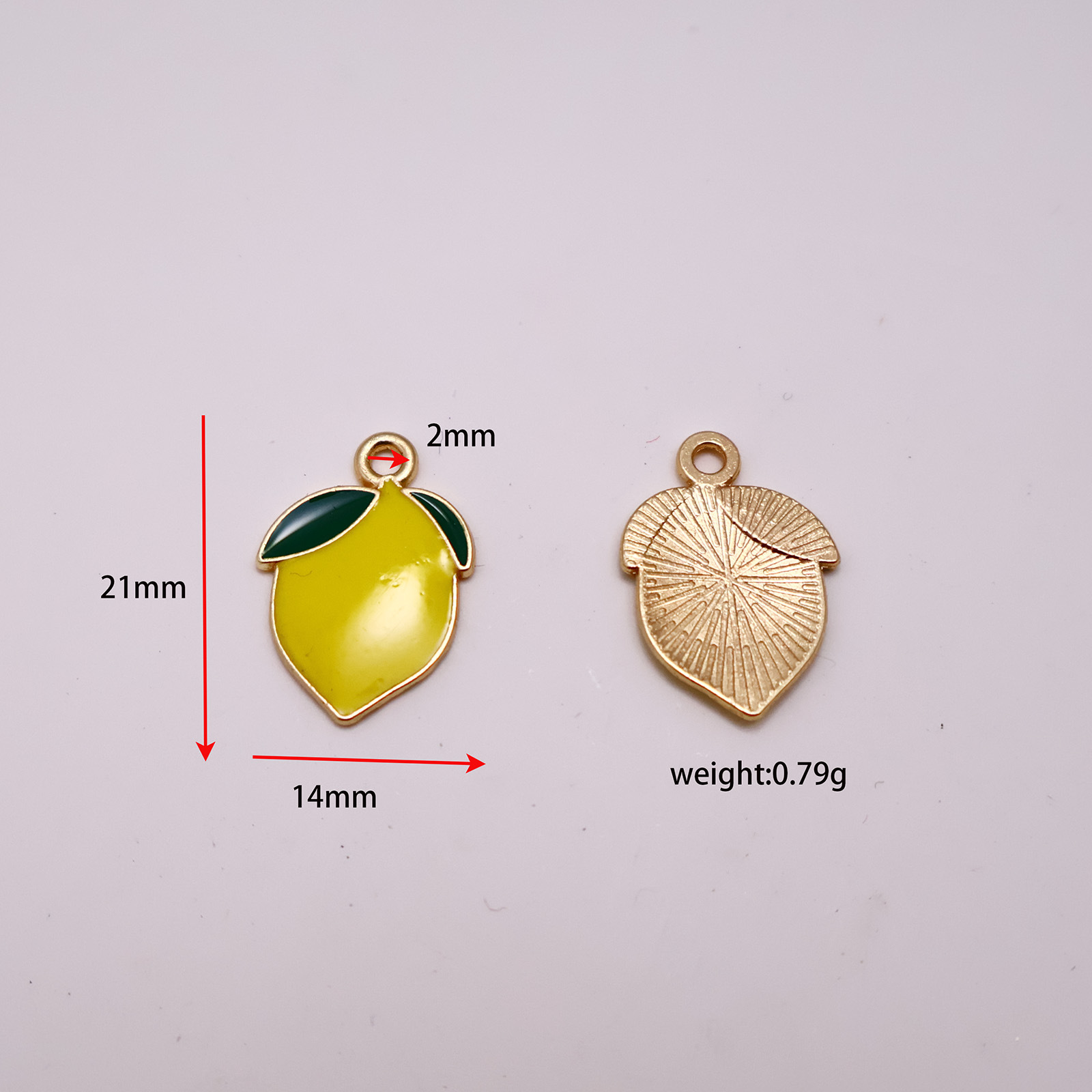 Accesorios de cereza de Manzana de Metal vegetal goteo aceite aleación llavero fruta pendientes pulsera pequeño colgante