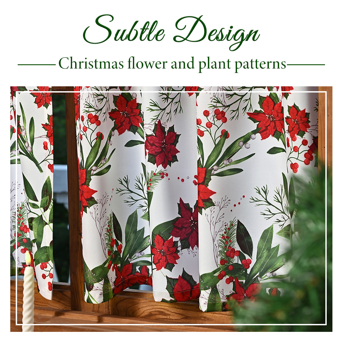 Nuevas cortinas de Navidad transfronterizas cortinas