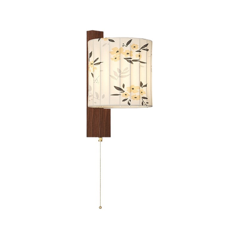 Dinastía Song Oriental Lámpara de pared estética Lámpara de noche de dormitorio Estilo chino retro Lámpara de ambiente de pared de fondo de sala de estar Lámpara de Zhongshan