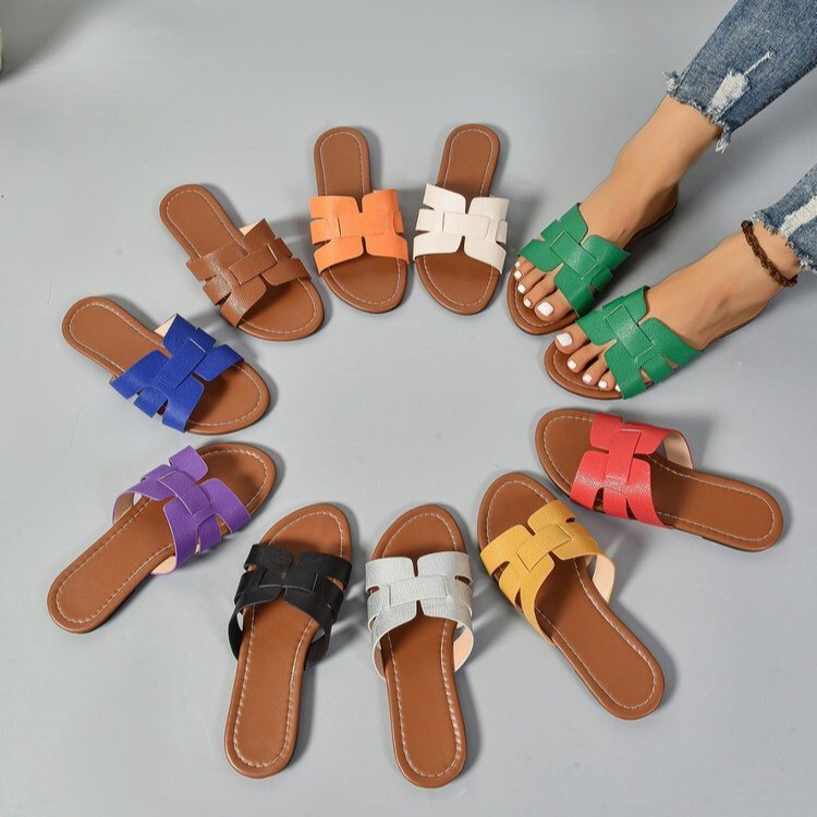 Shein Hot-Selling Items, Amazon Cross-Border Trade H-Style Sandals, Affordable Alternative to Slip-On Sandals, Clearance Sale